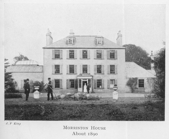 Morriston House circa 1890. It was situated in the grounds behind the old Police Station in Mansion Street